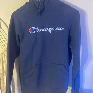 Navy blue women’s champion sweatshirt size xs